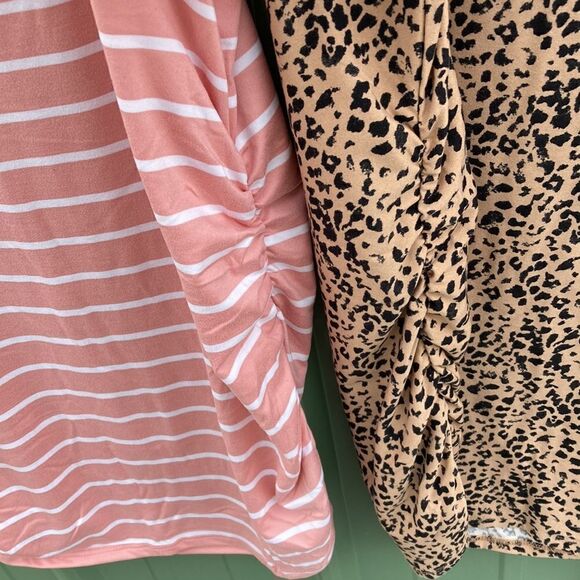 Women's Maternity Denim Bermuda Shorts & 2 Ultra Soft Tank Tops Size M - Picture 9 of 9